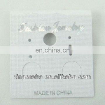 Folding Earring card with lip