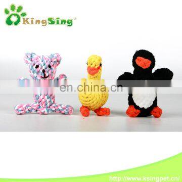 Woven animal pet toys