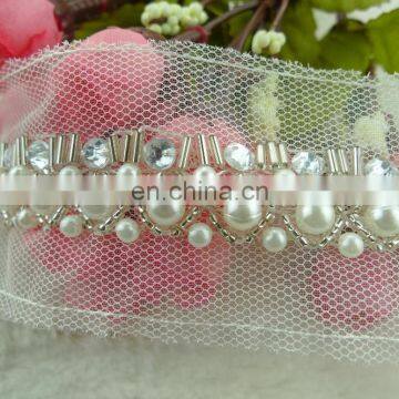 New Design Fashion Beads Crystal Decorative Trim Wholesale, Trimmings for Dresses photo-3