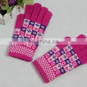 Ladies' cute knit winter wool gloves (JDG-S1B-0306)