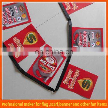 Any size available cheap custom string bunting flag