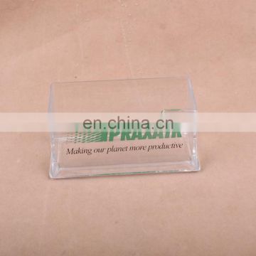 Custom design multifunctional screen printing table acrylic name card holder