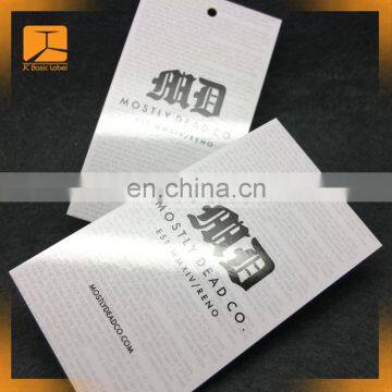 Hot Sale Direct Factory Custom Bright Pink Color Paper Hang Tags for Women Jeans Sportswear photo-3