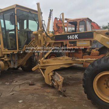 Used Original Japan CAT 140K Motor Grader