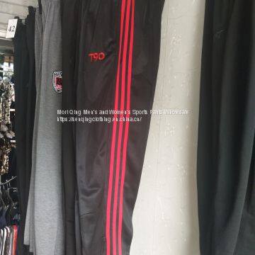 Three Bars Men's Sports Trousers Loose Straight Tube With Down Casual Pants photo-3