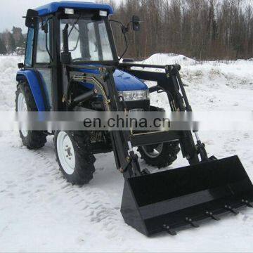 50hp 4wd Hydraulic Steering garden farm tractor with front loader