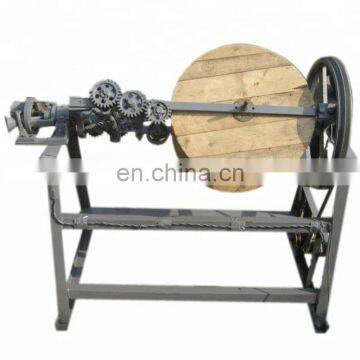 Hay band straw rope spinning and straw rope making machine/ grass rope knitting machine