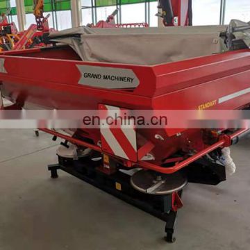 Tractor mounted fertilizer spreaders