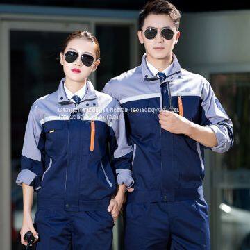 Men and women long-sleeved wear-resistant auto repair factory uniform workshop tooling labor insurance uniform work uniform customization