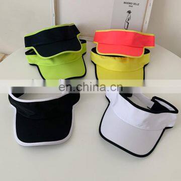 New arrival plain sun hats promotional sun visor cap