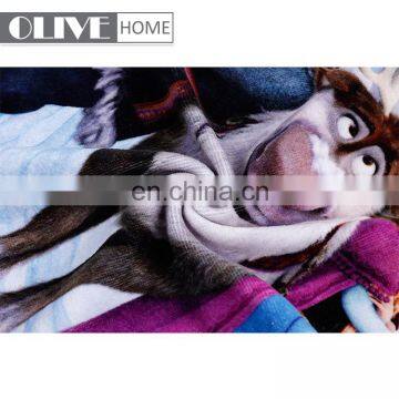 China Reliable Supplier Printed Cotton Towels Colorful Soft Cartoon Beach Towel With Frozen Printing Pattern photo-3