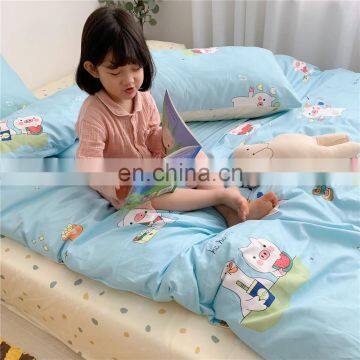 2020 Hot Sell Cheap Price Premium Quality Fashion Design 100% Cotton Reactive Printing Pillow Case Duvet Cover Bedding Set photo-6