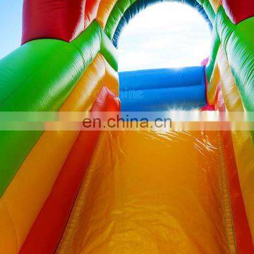 Commercial Party Rental Inflatable Princess Unicorn Bouncy Castle Pink Rainbow Bounce House Combo With Dry Slide photo-4