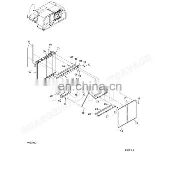 FOMI High Quality ZX210LC-3 ZX200-3 ZX240LC-3 ZX220W-3 ZX210K-3 ZX225US-3 Excavator Radiator Core Assy 4650352