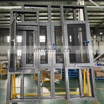 mid frame thin gentle sliding showcase glass door aluminium profiles for bifold doors