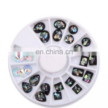 Shell Slice Resin Nail Art Rhinestone Nail Jewelry Art Decorations