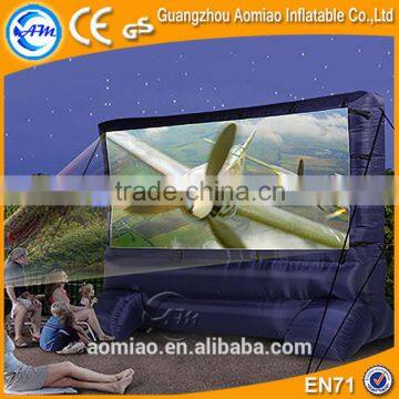 Oxford cloth small size inflatable front projection screen, inflatable screen china