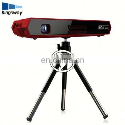 Excellent Pocket digital tv projector H96 max mini outdoor video projector for outdoor advertising and theater 2gb + 16gb