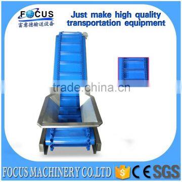 plastic inclined belt conveyor/belt conveyor for food transport/modular plastic inclined belt conveyors