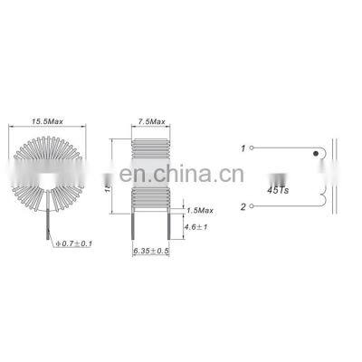 200UH 10A 20A Toroidal Inductor Coil Winding