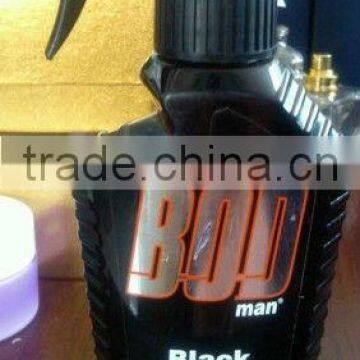 black perfumes and fragrance body spray with BOD man