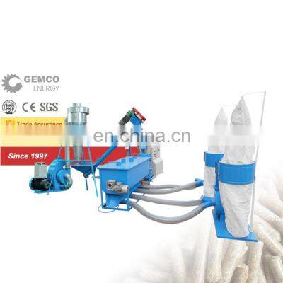 GEMCO Small Pellet Making Machine flat die pellet press maker farm home small biomass straw hay sawdust wood pellet mill plant