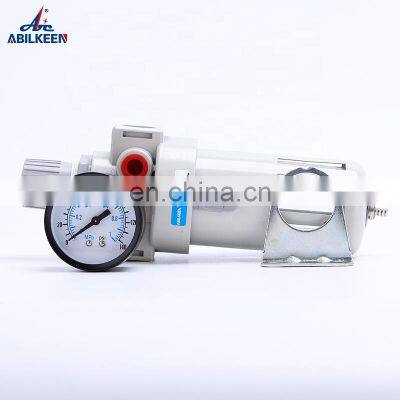 BFR2000-4000 Air Source Treatment Aluminum Different Pressure Drain Compressed Pneumatic Air Filter Regulator With Gauge photo-4