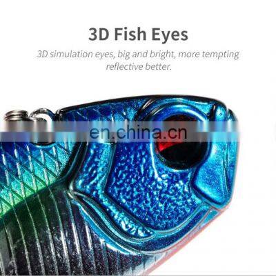 6.1cm 16g 8 Colors Saltwater Mandarin Fish Bait With Treble Hook and Strong Bicyclic Ring Bionic VIB Bait Fishing photo-3