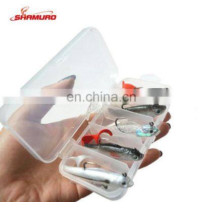 5pcs/box Soft Lure Wobblers Artificial Bait Silicone Fishing Lures Sea Bass Carp Fishing Lead Fish Jig