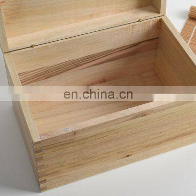 Pine Wood Box Trinket Box Custom Jewelry Packaging Tea Gift Wooden Storage Box photo-4