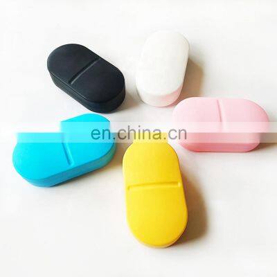 Silicone Pill Box Creative Pill Case Portable Medicine Storage Container Earplug Case Jewelry Holder for Pocket Purse photo-3