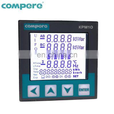 Three Phase intelligent energy meter measure 3 phase power parameters LCD display