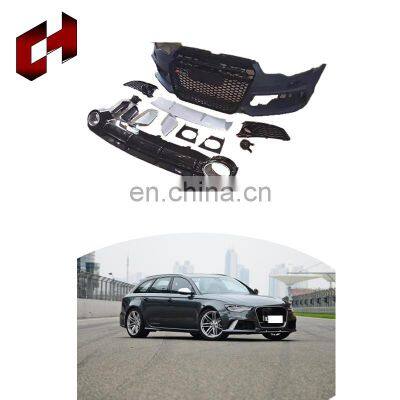 CH Factory Direct High Fitment Car Bumper Roof Spoiler Led Tail Lamp Light Full Bodykit For Audi A6 C7 2012-2015 To RS6