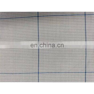 Factory Direct Supply Wrinkle Resistant Stretch 100% Polyester Check Blouse Fabric