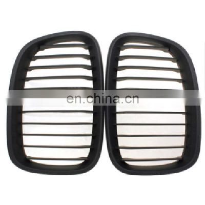 Car Front Gloss Matt Carbon M Color Black 2 Line Double Slat Sport Kidney Grille Grill For BMW  F20 F21 1 Series