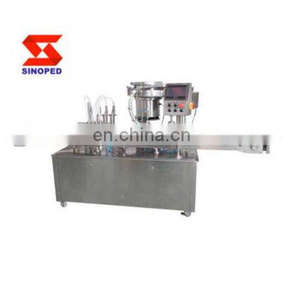 Bottle capping filling and packaging machine with automatic