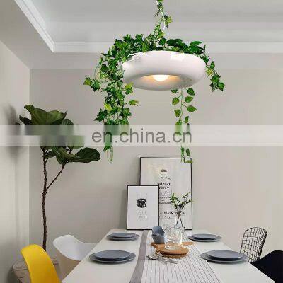 Art Deco With Base E27 Creative Hanging Lamp For Bar Restaurant LED Plant Pendant Light