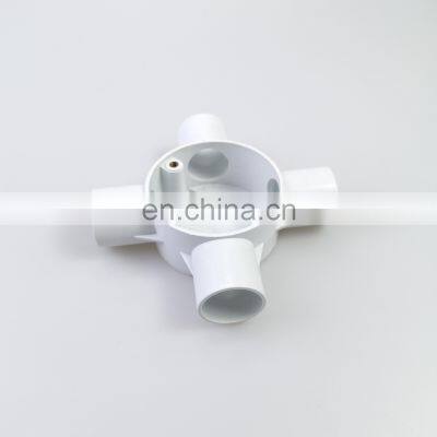 Electrical 20mm 25mm PVC Box 1 way 2 -3 - 4 Way Intersection Junction Box Plastic Circular Box