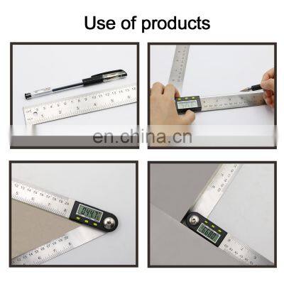 SHAHE Portable 200 mm Stainless Steel Angle Ruler Electron Goniometer Protractor Angle Finder Digital Angle Gauge photo-4
