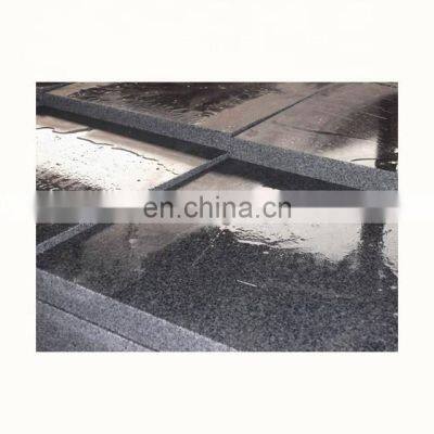 Polished G654 black granite tiles 80x80