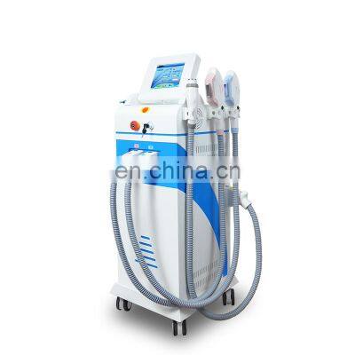 3 in 1 OPT Elight RF Nd Yag Laser Permanent Laser Tattoo Removal and Wrinkle Removal Machine