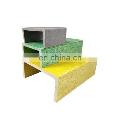 Customized Pultrusion FRP Fiberglass Profiles Manufacturer FRP U Beams Channel Profiles