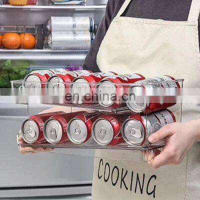 Double-layer Automatic Roll-off Beer Storage Refrigerator Coke Transparent Storage Box photo-4