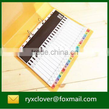 Index divider/paper file divier with colorful index tab                        
                                                Quality Choice