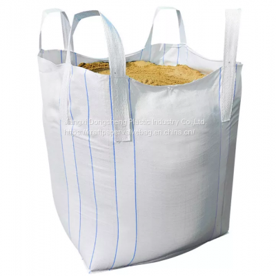 100% new 1000kg PP ton bag 1 ton jumbo bag for sand , cement and chemical bulk bag