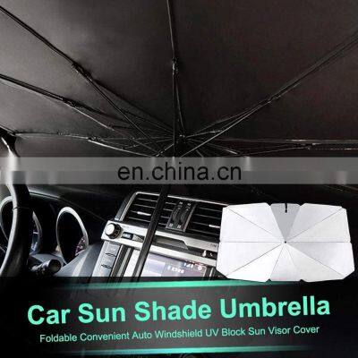 Car Shade Umbrella Foldable Sun Shade Umbrella Car Parasols Front Sunshade Sunshade UV Protection Suitable For Tesla Accesorios photo-4