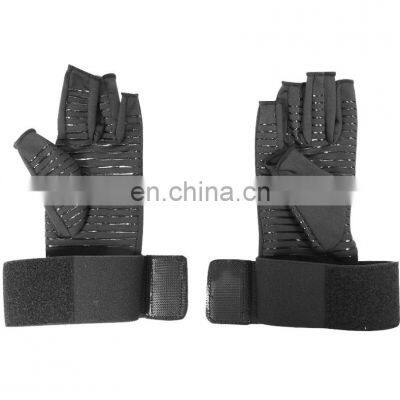 Wrist Strap Copper Infused Arthritis Gloves Fingerless Copper Compression Arthritis Gloves For Relieve Pain photo-4