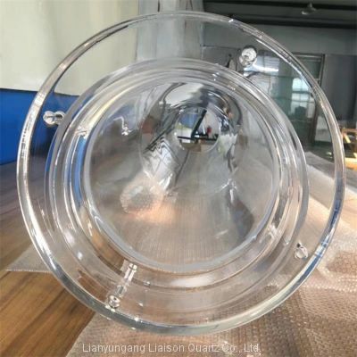 Factory Customized Quartz Glass Tube High Pressure Quartz Glass Tube Quartz Tube Flange