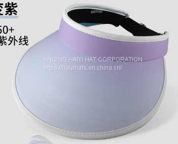 Upf50+Foldable Wholesale Sun Visor Cap Of Lady Large Eaves Uv Protection Sun Visor Hat photo-2