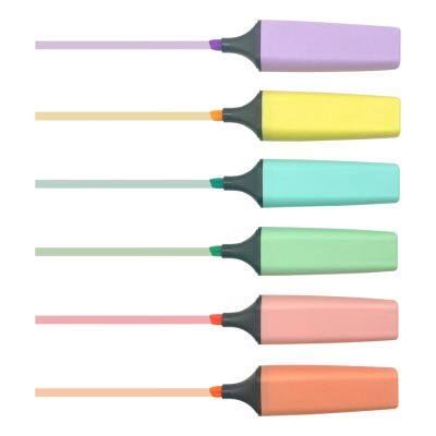 Manufacturer Oem Custom Kids Stationery Fluorescent Mini Square Bible Highlighter Pen Colorful Pastel Highlighter Marker Pen Set for School photo-3